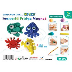 My-Clay Seaworld Fridge Magnet Kit Pack of 10